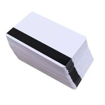 100pcs de Tarja Magnética ou Cartão em Branco para Baixa / Alta Resistência 2750 OE Hi-Co 2/3 Pista usada Para o cartão de membro VIP, cartão, etc.