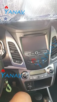Multimídia para carro sistema automático HD de vídeo do leitor de rádio Para-SsangYong korando 2018 de toque do Andróide Vertical de tela de Navegação GPS carplay