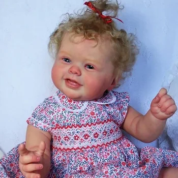 60CM Renascer da Criança da Boneca 100% da Pintura da Mão de Boneca com Gênesis Pintura 3D de Alta Qualidade a pele com Veias Visíveis