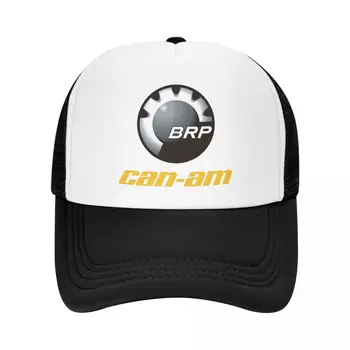 Clássico Unisex BRP ATV Podem Sou Logotipo Boné Trucker Hat Adulto Regulável Homens Mulheres Proteção contra o Sol, Bonés Snapback